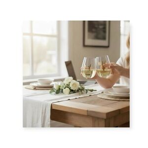 new ✶ I Do + Me Too ✶ Clear Bridal Wine Glass ✶ Set of 2 ✶ Gold Foil Lettering ✶